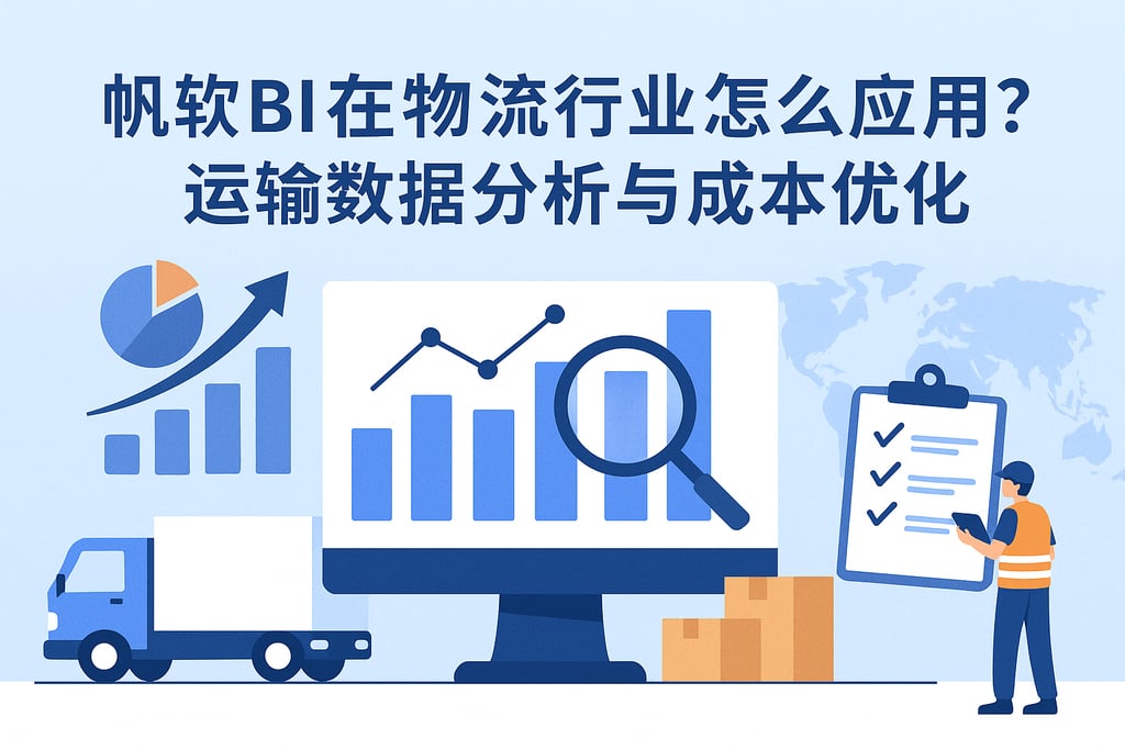 帆软BI在物流行业怎么应用？运输数据分析与成本优化