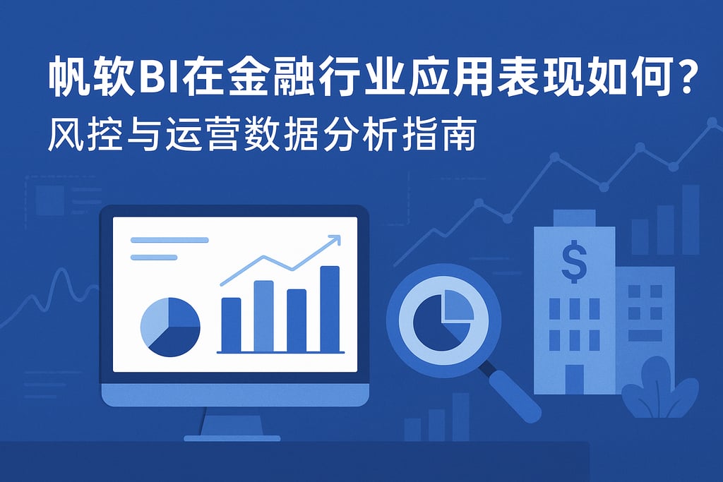 帆软BI在金融行业应用表现如何？风控与运营数据分析指南