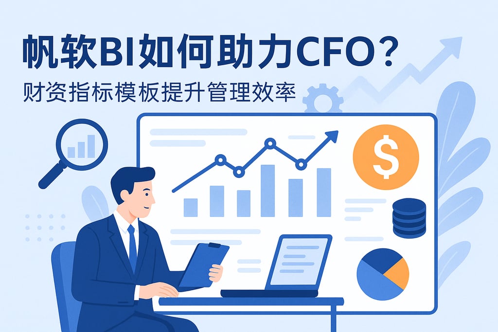 帆软BI如何助力CFO？财务指标模板提升管理效率