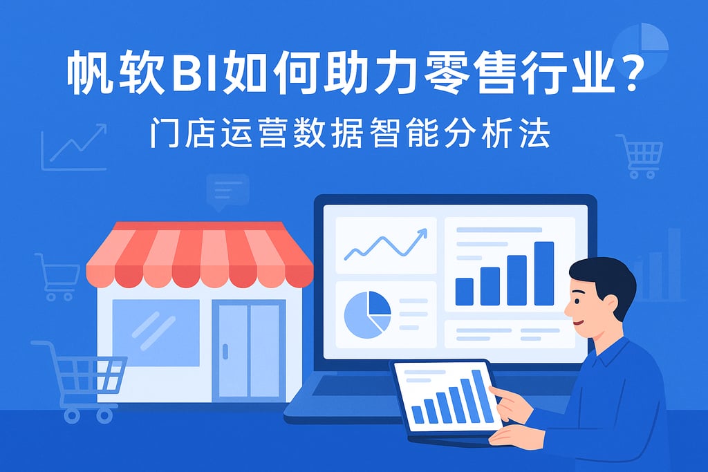 帆软BI如何助力零售行业？门店运营数据智能分析法