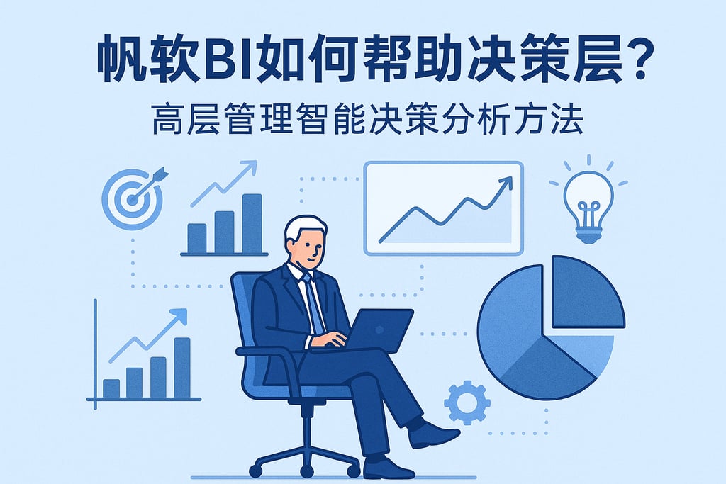 帆软BI如何帮助决策层？高层管理智能决策分析方法