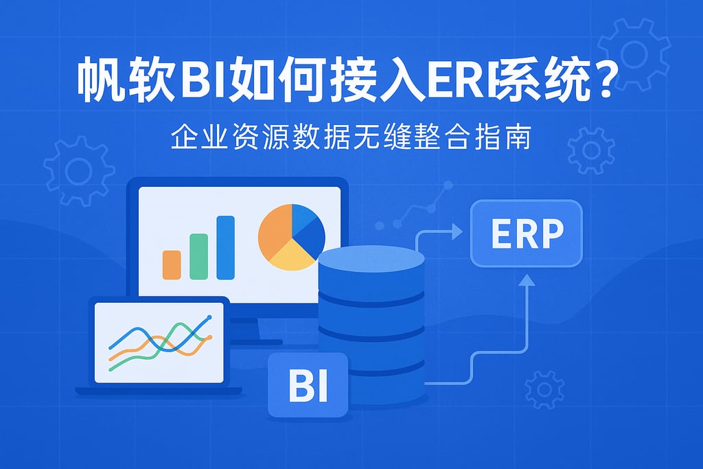 帆软BI如何接入ERP系统？企业资源数据无缝整合指南