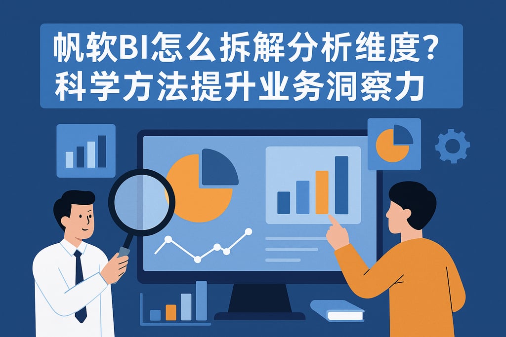 帆软BI怎么拆解分析维度？科学方法提升业务洞察力