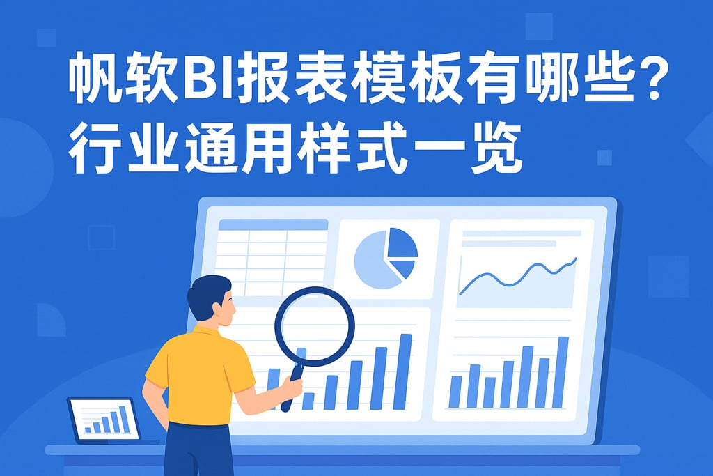 帆软BI报表模板有哪些？行业通用样式一览