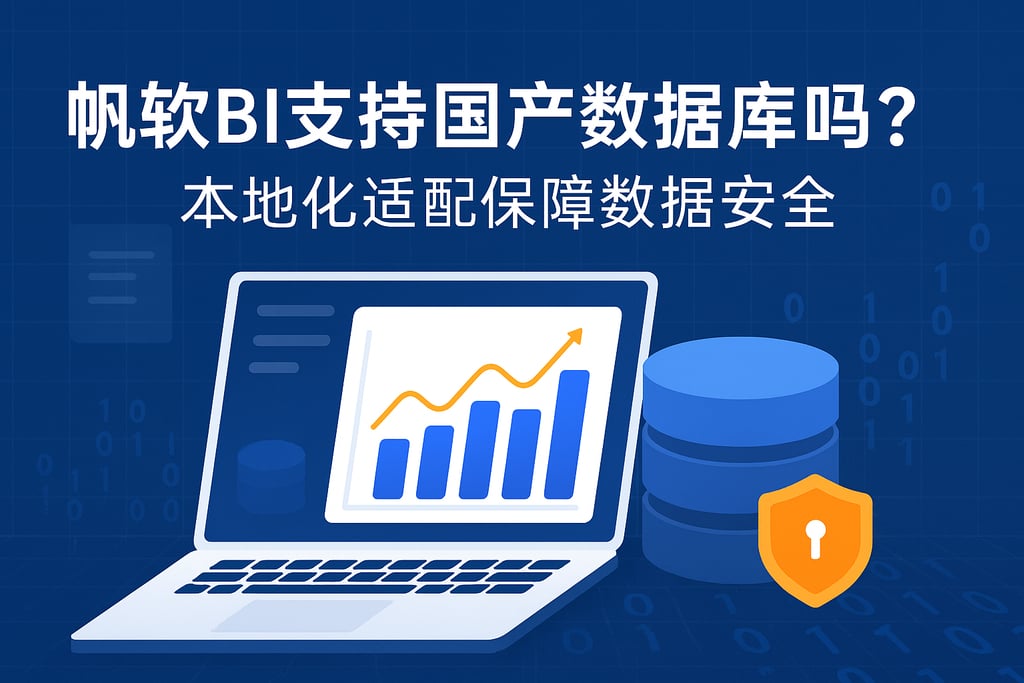 帆软BI支持国产数据库吗？本地化适配保障数据安全。