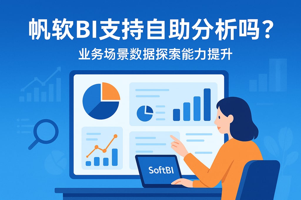 帆软BI支持自助分析吗？业务场景数据探索能力提升
