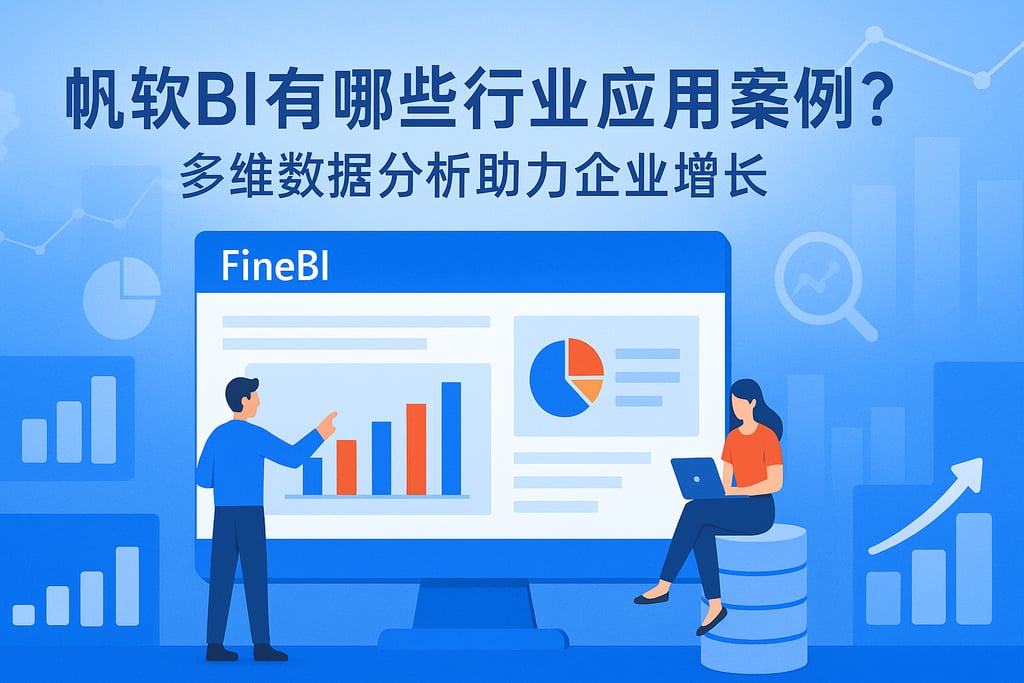 帆软BI有哪些行业应用案例？多维数据分析助力企业增长