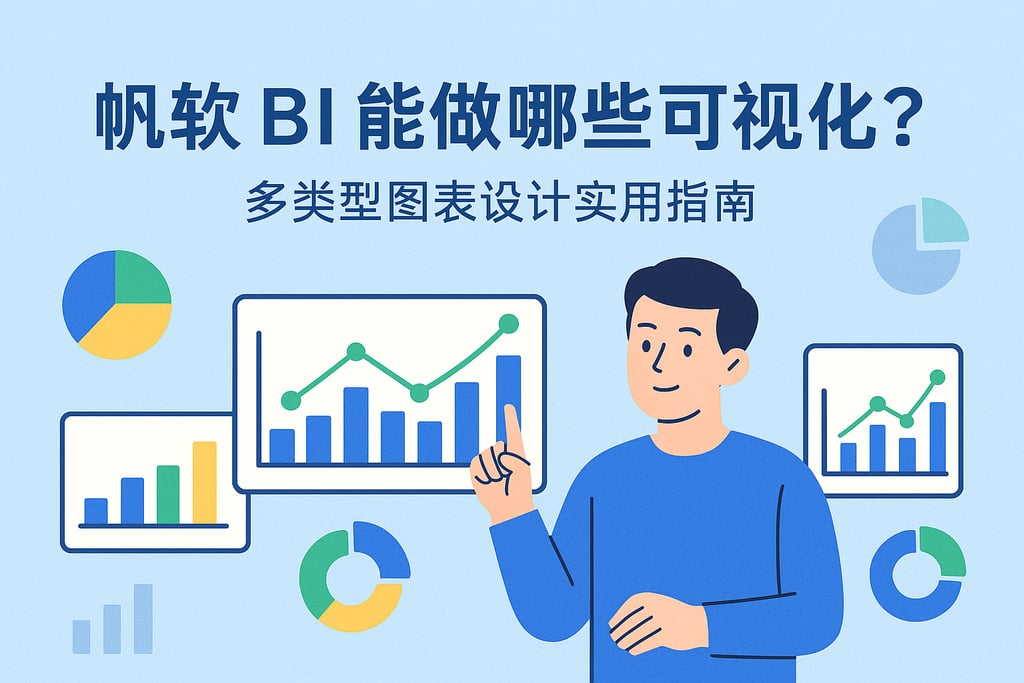 帆软BI能做哪些可视化？多类型图表设计实用指南