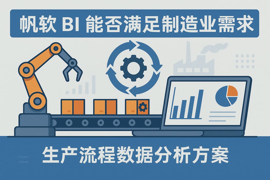 帆软BI能否满足制造业需求？生产流程数据分析方案