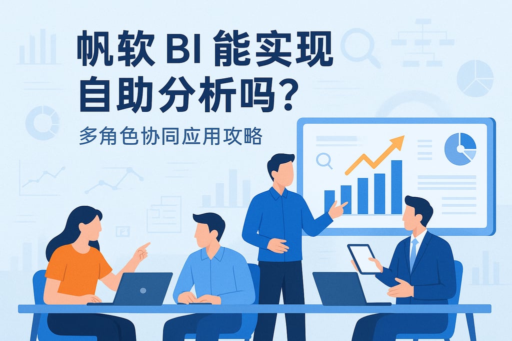 帆软BI能实现自助分析吗？多角色协同应用攻略