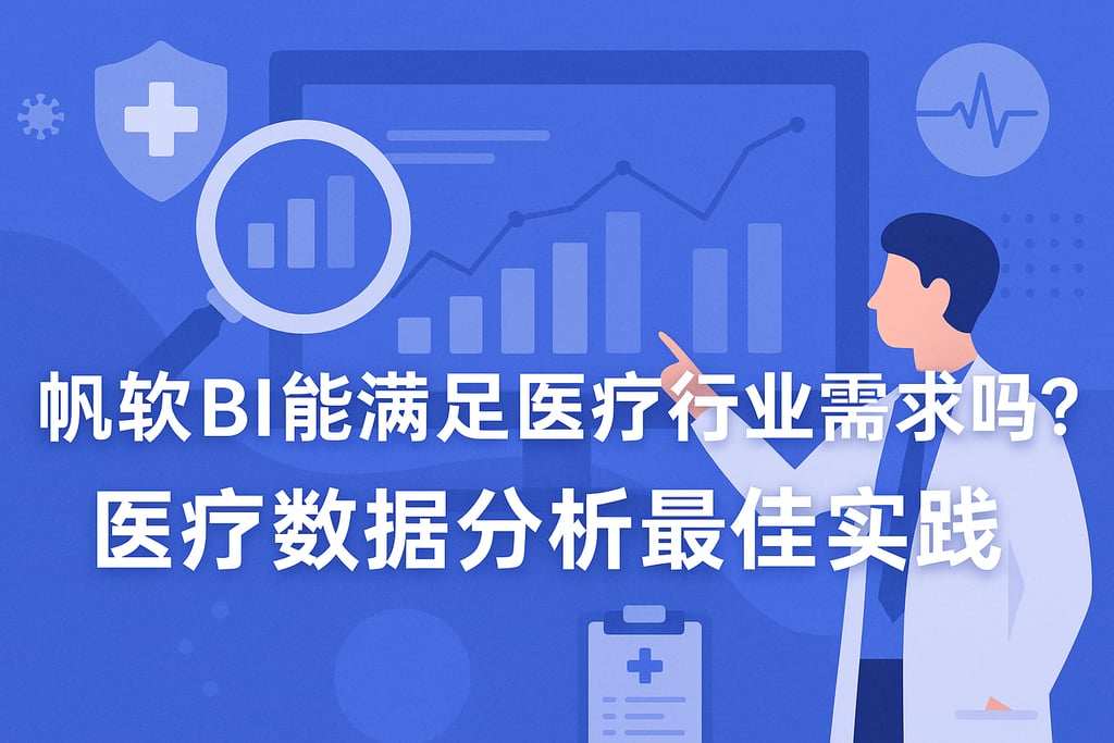 帆软BI能满足医疗行业需求吗？医疗数据分析最佳实践