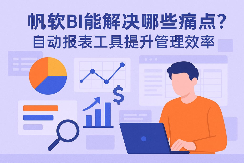 帆软BI能解决哪些痛点？自动报表工具提升管理效率