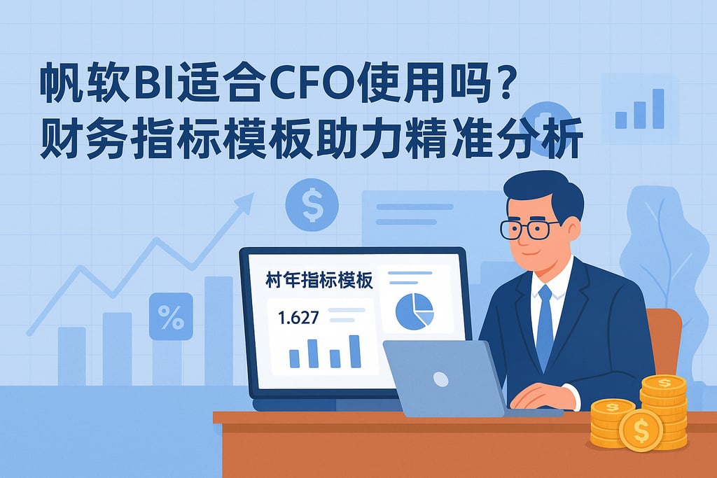 帆软BI适合CFO使用吗？财务指标模板助力精准分析