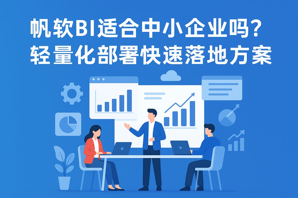 帆软BI适合中小企业吗？轻量化部署快速落地方案