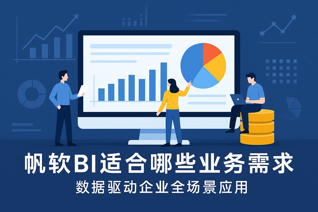 帆软BI适合哪些业务需求？数据驱动企业全场景应用
