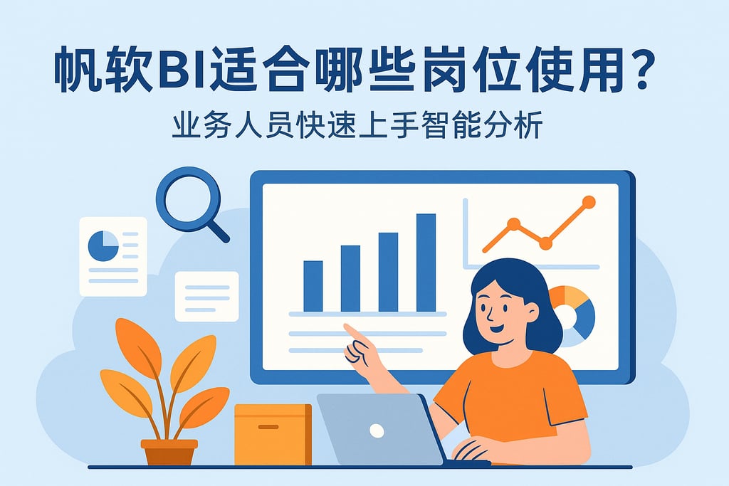 帆软BI适合哪些岗位使用？业务人员快速上手智能分析