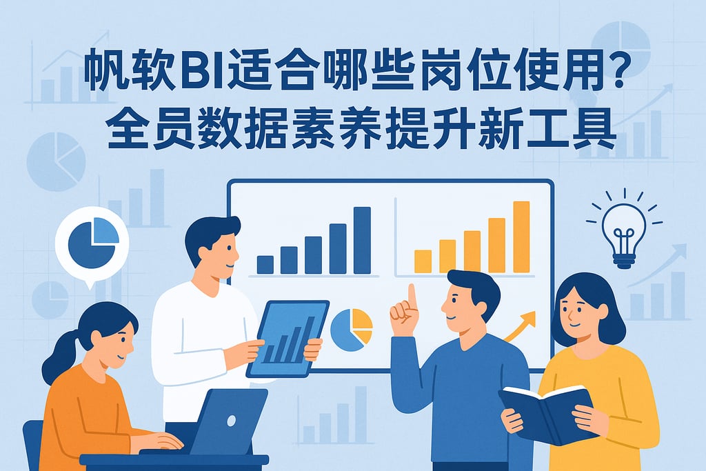 帆软BI适合哪些岗位使用？全员数据素养提升新工具