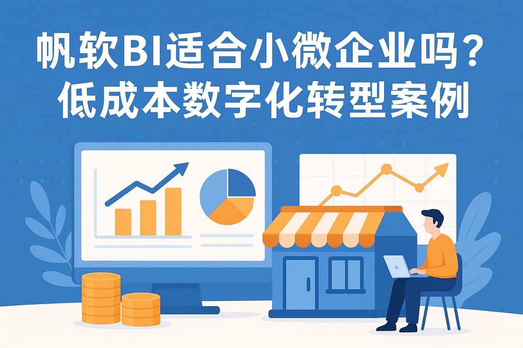 帆软BI适合小微企业吗？低成本数字化转型案例