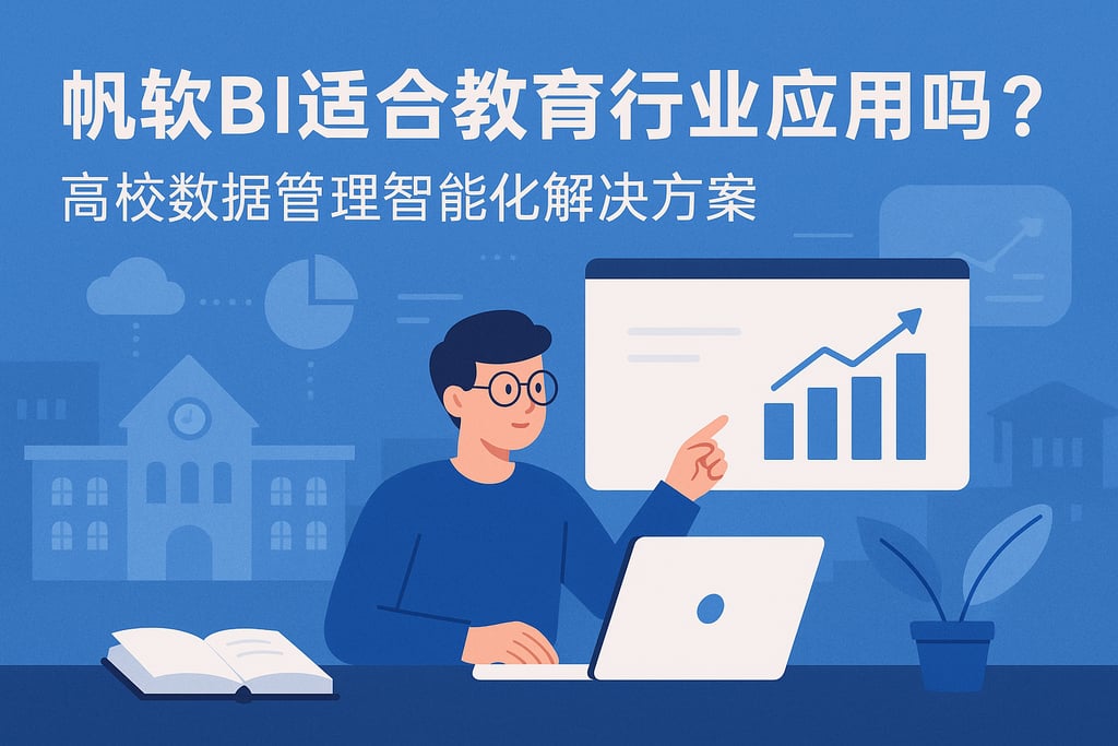 帆软BI适合教育行业应用吗？高校数据管理智能化解决方案
