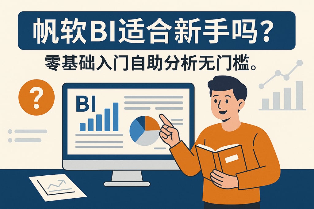 帆软BI适合新手吗？零基础入门自助分析无门槛。