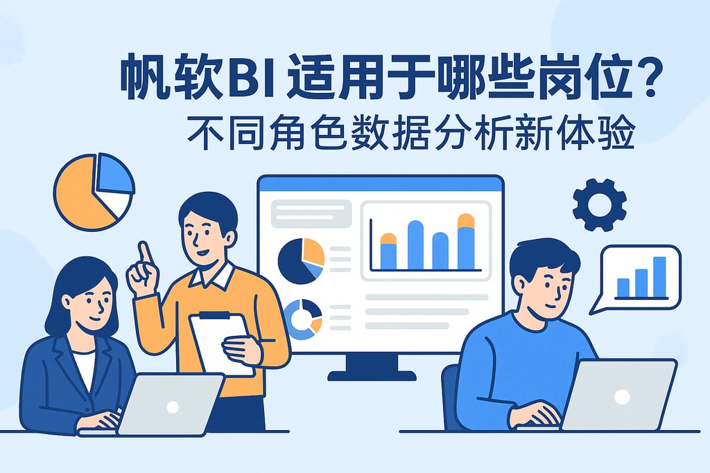 帆软BI适用于哪些岗位？不同角色数据分析新体验