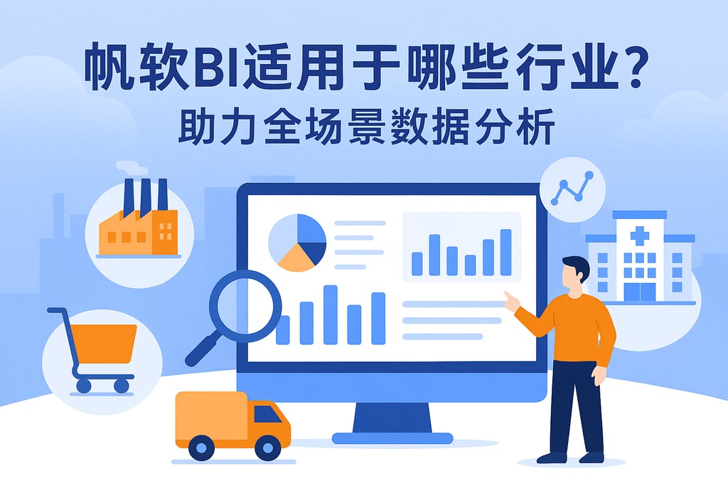 帆软BI适用于哪些行业？助力全场景数据分析方法