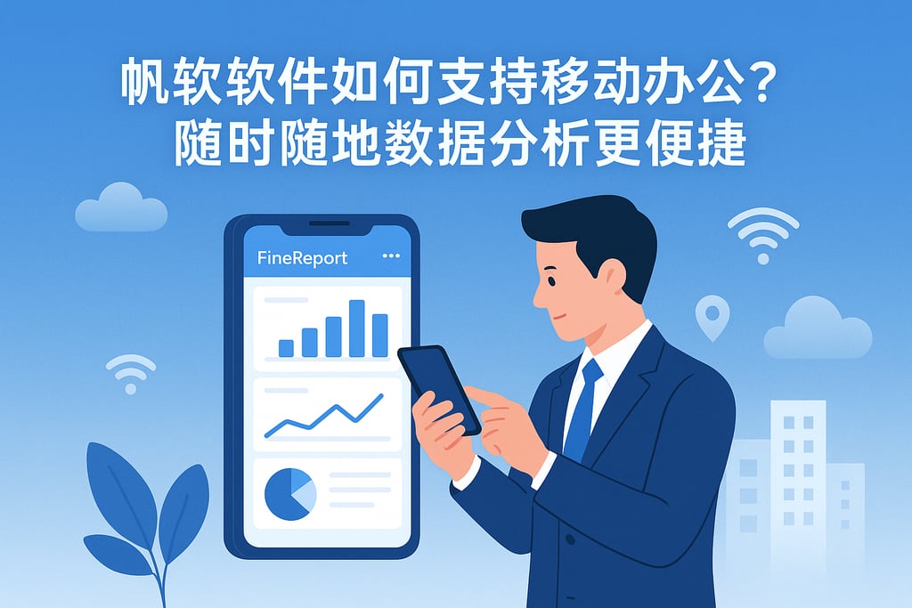 帆软软件如何支持移动办公？随时随地数据分析更便捷