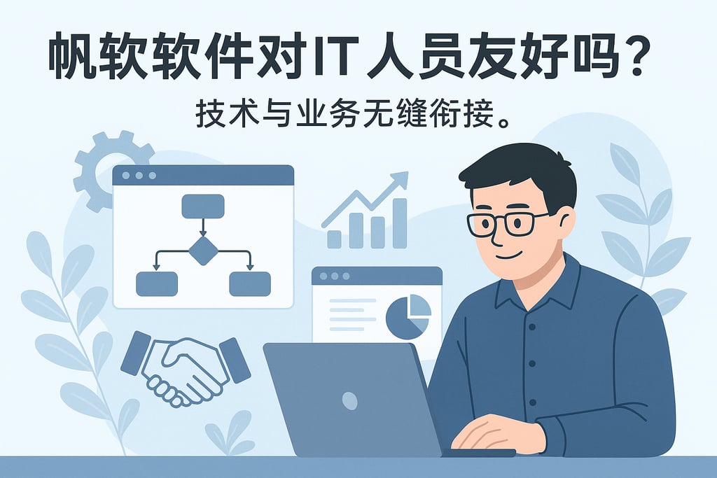 帆软软件对IT人员友好吗？技术与业务无缝衔接。