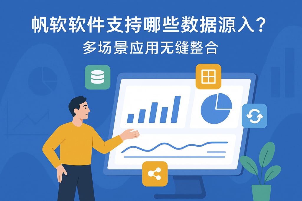 帆软软件支持哪些数据源接入？多场景应用无缝整合