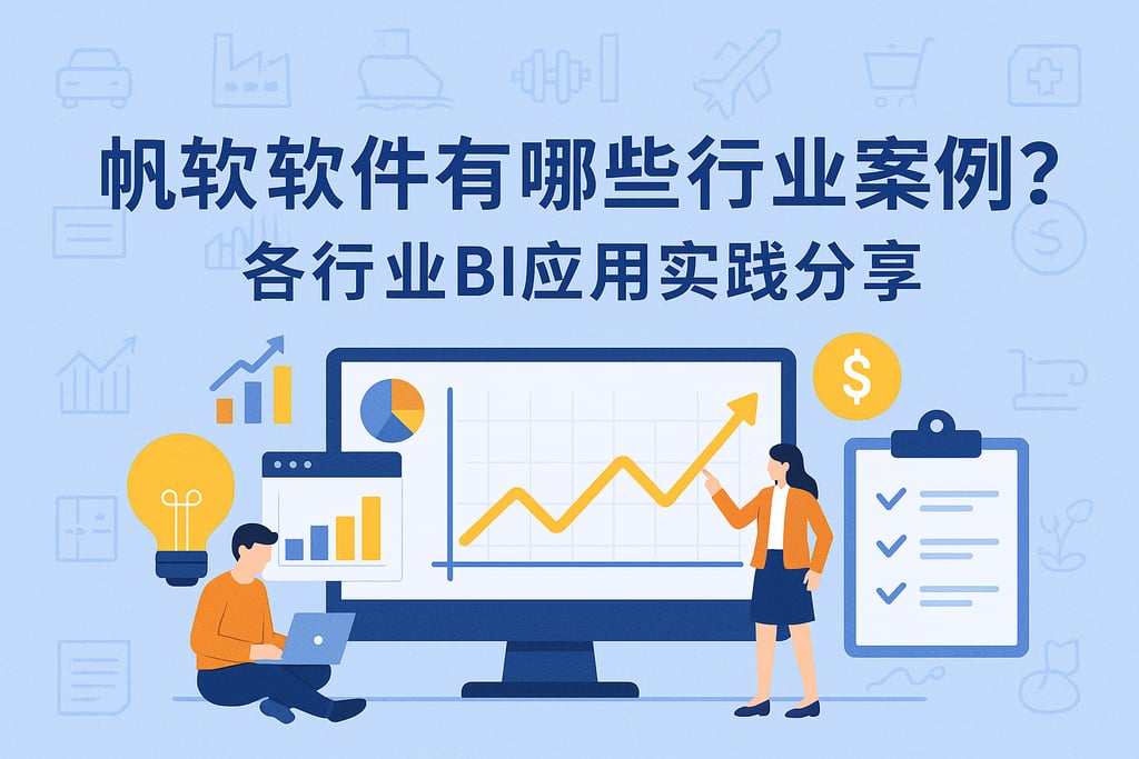 帆软软件有哪些行业案例？各行业BI应用实践分享