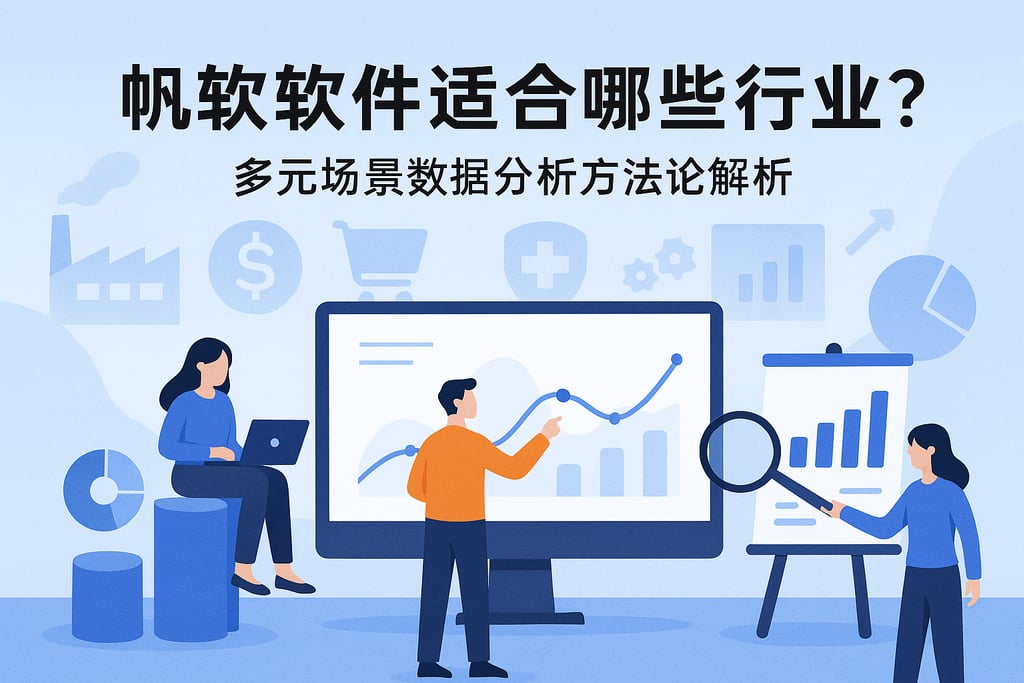帆软软件适合哪些行业？多元场景数据分析方法论解析