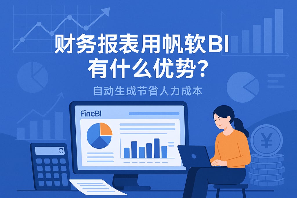 财务报表用帆软BI有什么优势？自动生成节省人力成本