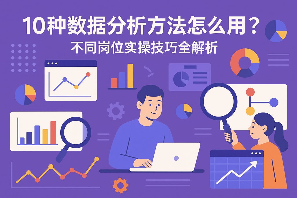 10种数据分析方法怎么用？不同岗位实操技巧全解析。