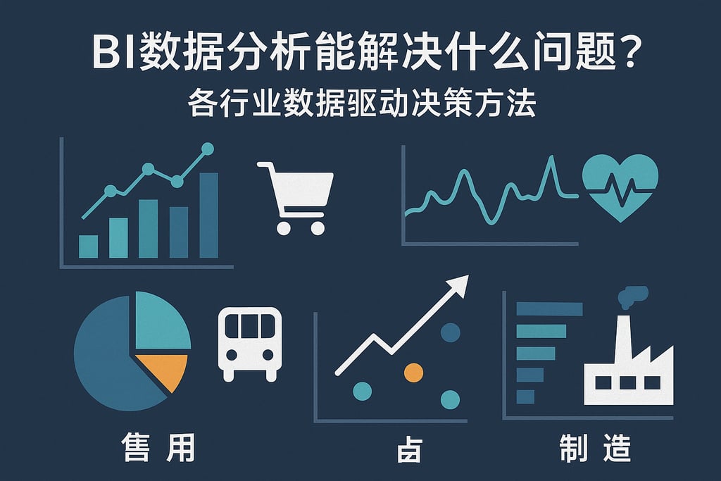 bi数据分析能解决什么问题？各行业数据驱动决策方法