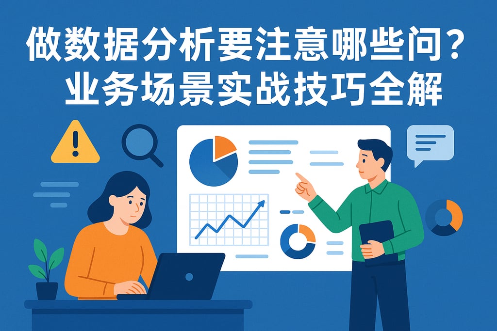 做数据分析要注意哪些问题？业务场景实战技巧全解