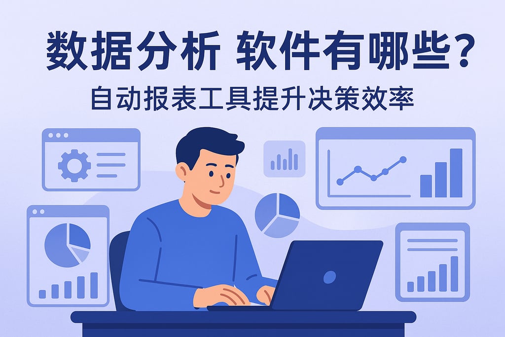 可以进行数据分析的软件有哪些？自动报表工具提升决策效率