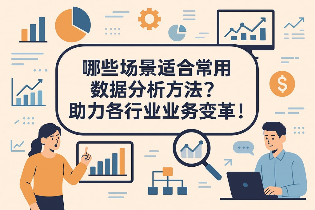 哪些场景适合常用数据分析方法？助力各行业业务变革！