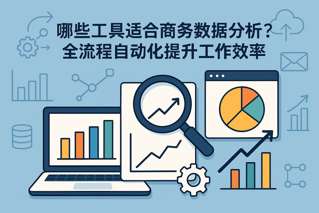 哪些工具适合商务数据分析？全流程自动化提升工作效率