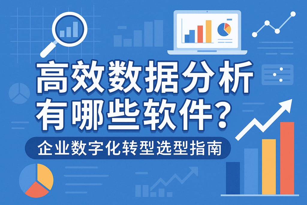 哪些软件可以高效数据分析？企业数字化转型选型指南