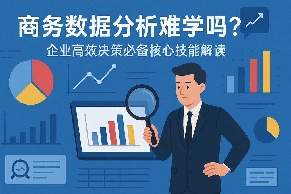 商务数据分析难学吗？企业高效决策必备核心技能解读