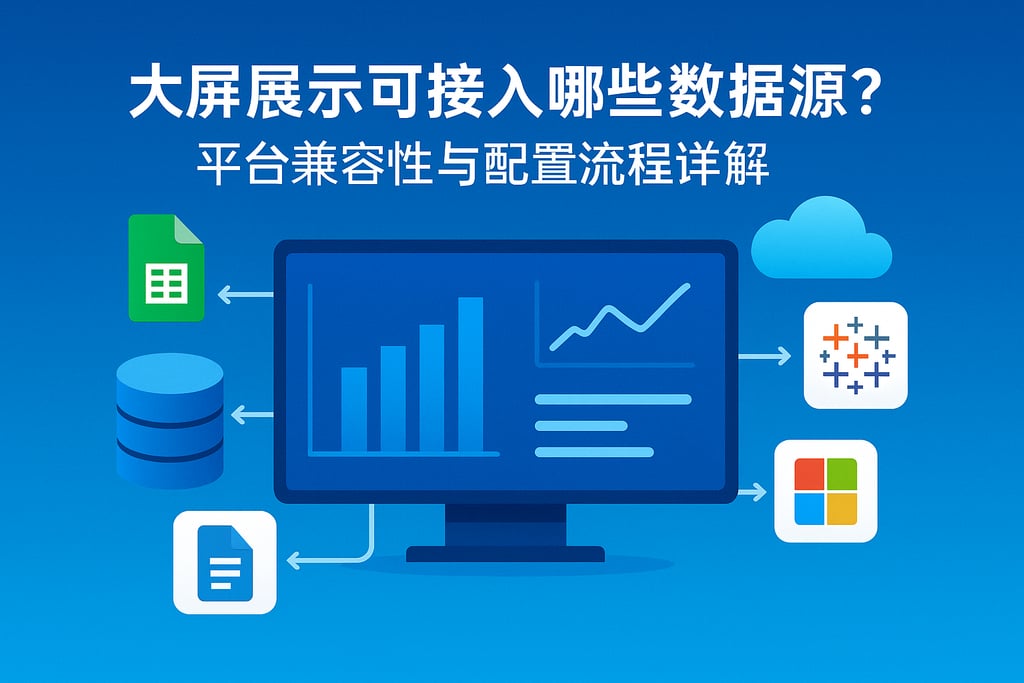 大屏展示可以接入哪些数据源？平台兼容性与配置流程详解