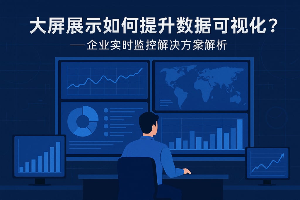 大屏展示如何提升数据可视化？企业实时监控解决方案解析