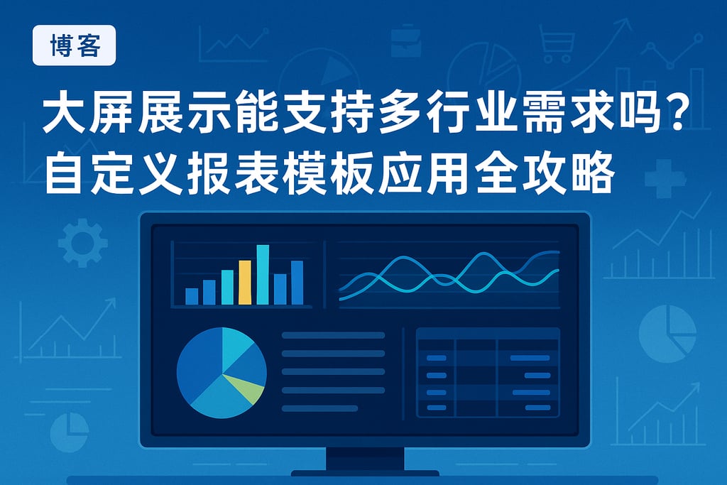 大屏展示能支持多行业需求吗？自定义报表模板应用全攻略