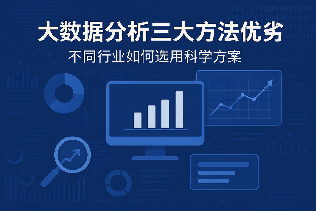 大数据分析三大方法优劣？不同行业如何选用科学方案