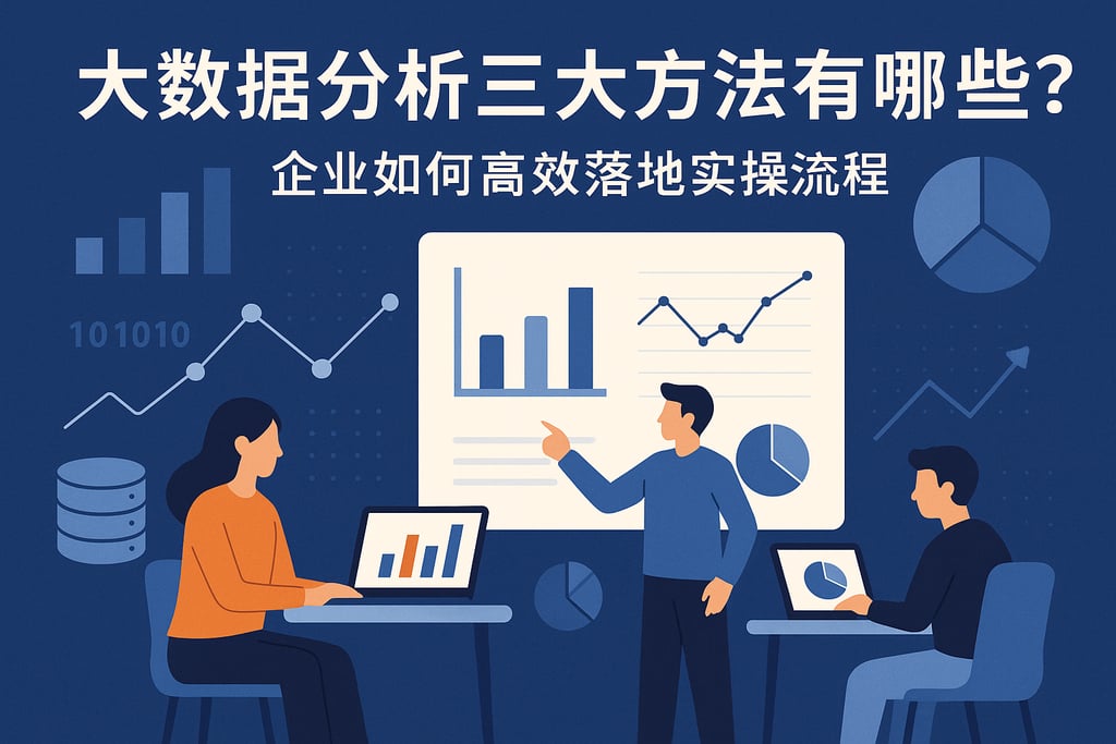 大数据分析三大方法有哪些？企业如何高效落地实操流程