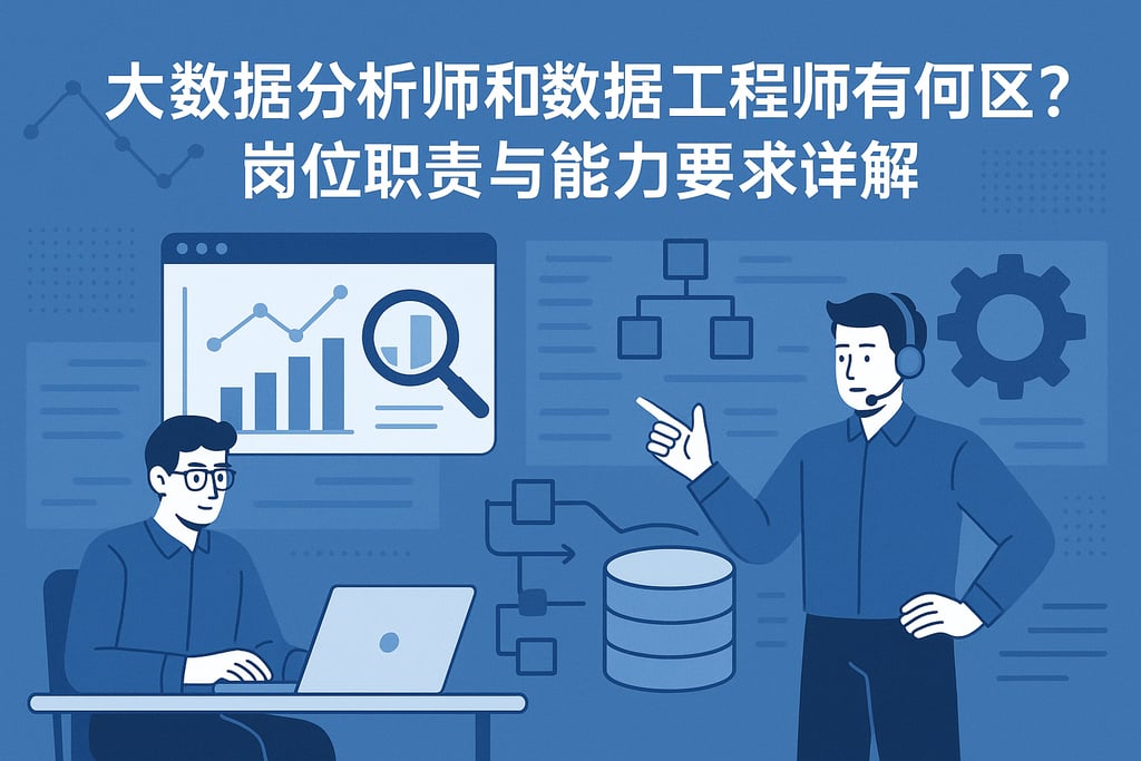 大数据分析师和数据工程师有何区别？岗位职责与能力要求详解