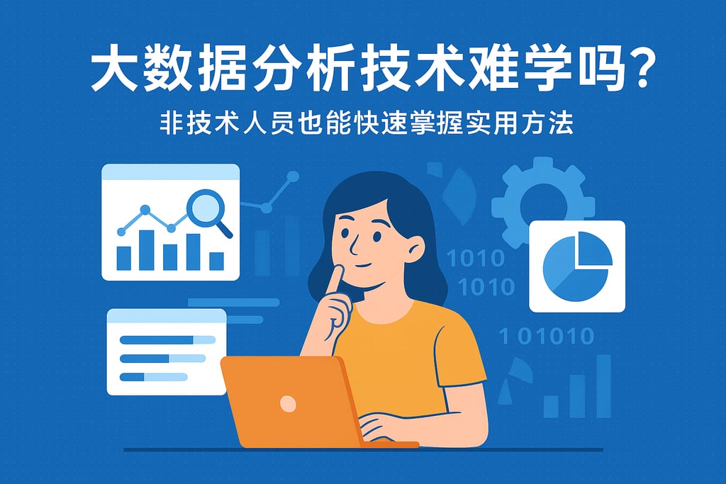 大数据分析技术难学吗？非技术人员也能快速掌握实用方法