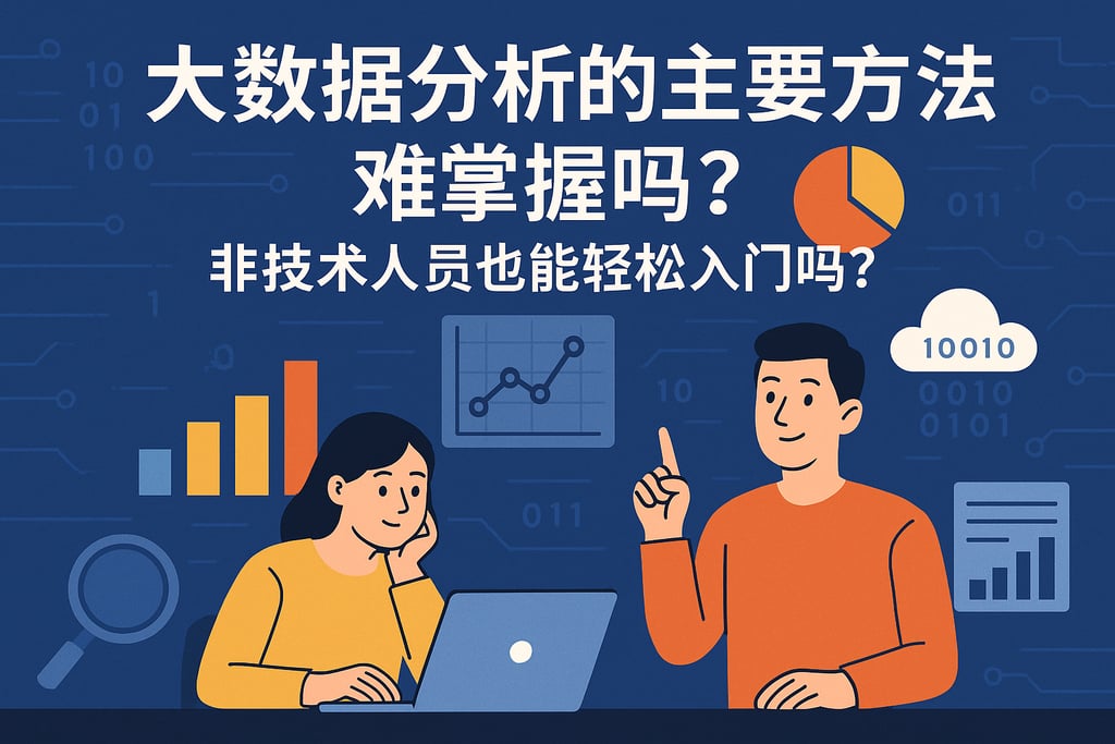 大数据分析的主要方法难掌握吗？非技术人员也能轻松入门吗？