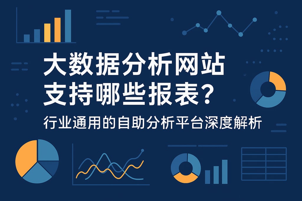 大数据分析网站支持哪些报表？行业通用的自助分析平台深度解析