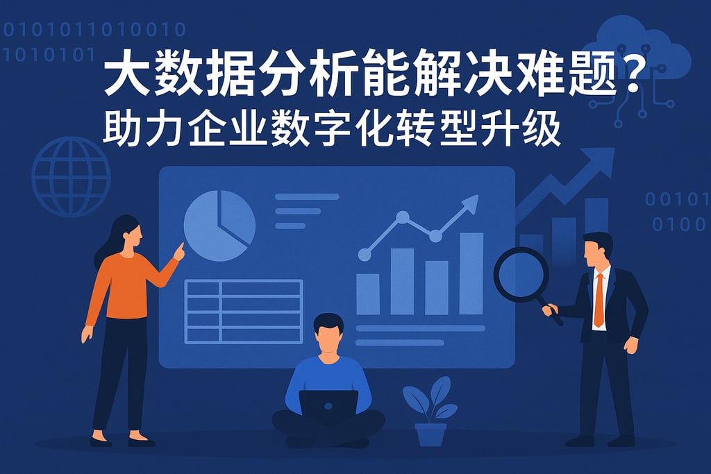 大数据分析能解决哪些难题？助力企业数字化转型升级。